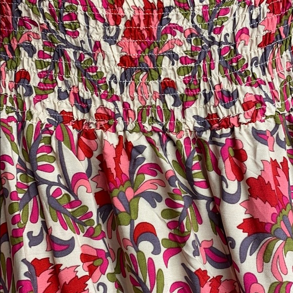 CLEARANCE Fuchsia Floral Bohemian Hi Lo Maxi Skirt - Picture 5 of 7